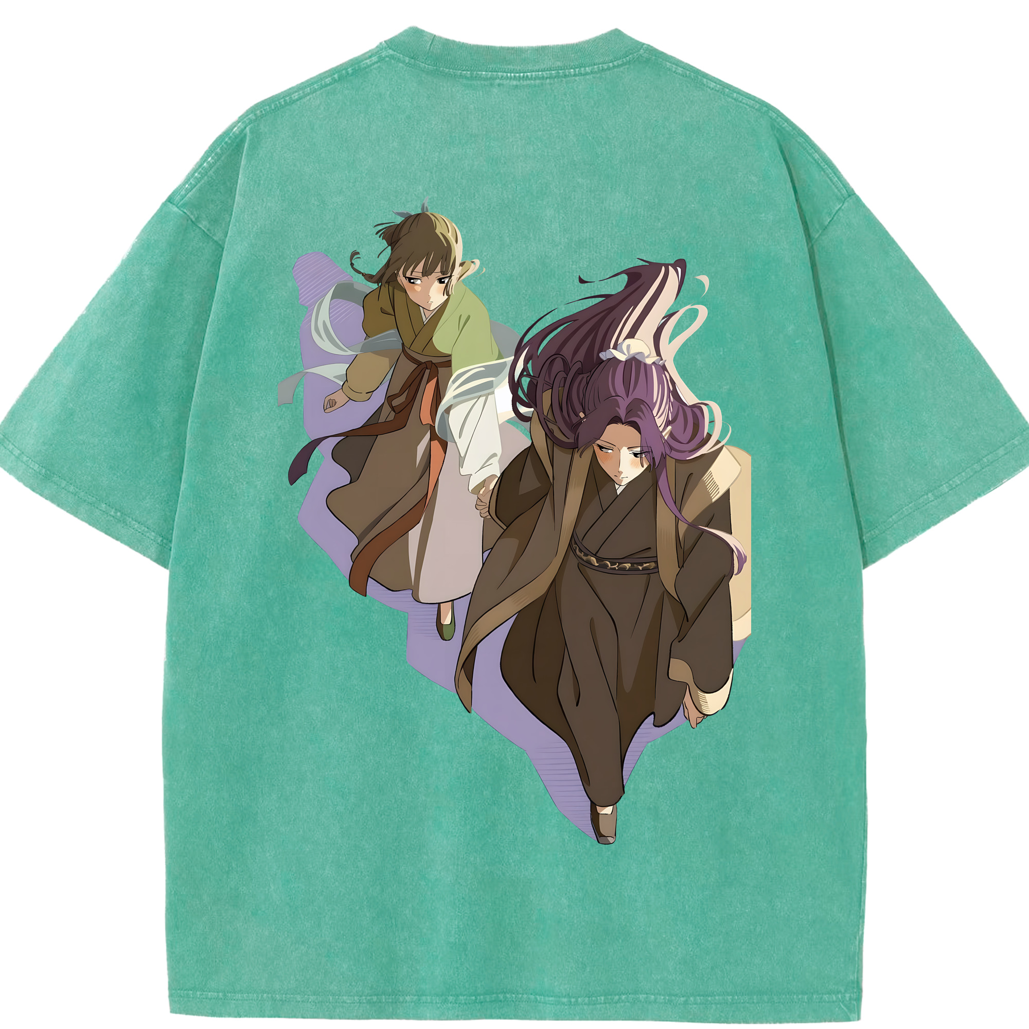 （画像用） 薬屋のひとりごと The Apothecary Diaries 綿100% ヴィンテージ風 半袖Tシャツ（背面プリント）